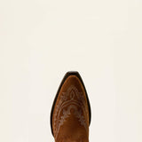ARIAT WOMEN'S Casanova X Toe Western Boot - OILED TAN SUEDE