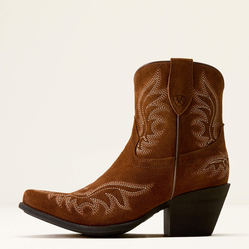 ARIAT WOMEN'S CHANDLER X TOE WESTERN BOOT - OILED TAN SUEDE