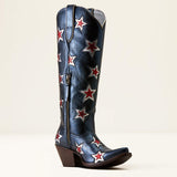 ARIAT WOMEN'S CASANOVA STAR X TOE WESTERN BOOT - STARLIGHT BLUE