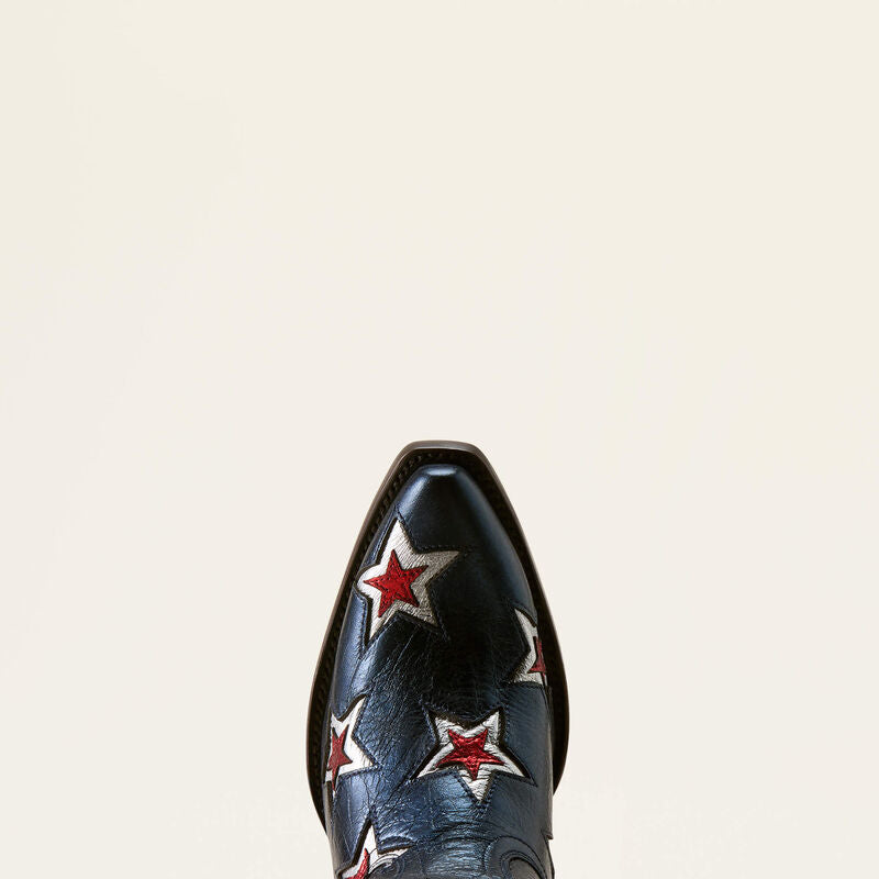 ARIAT WOMEN'S CASANOVA STAR X TOE WESTERN BOOT - STARLIGHT BLUE