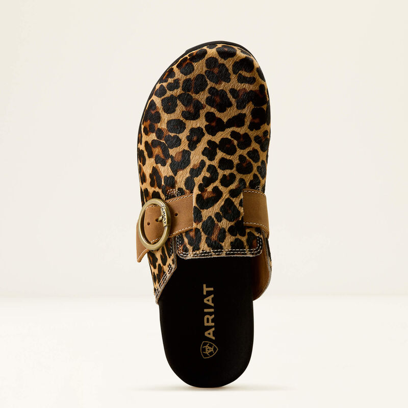 ARIAT WOMEN'S COUNTRY MULE LEOPARD HAIR ON|OXFORD TAN