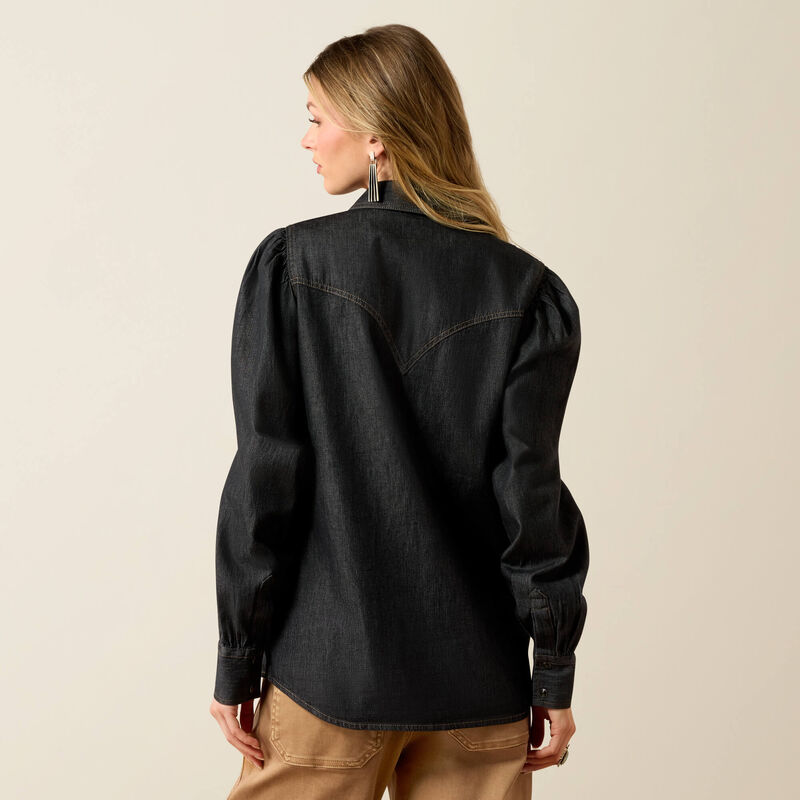 ARIAT WOMEN'S NINA WESTERN SHIRT - BLACK TINT