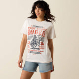 ARIAT WOMEN'S RODEO 76 BOYFRIEND TSHIRT - OFF WHITE