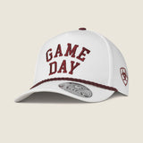 ARIAT CAP SNAP BACK GAME DAY WHITE MAROON