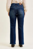 JUDY BLUE MID RISE ALEX BOOTCUT W/ COWGIRL SEAMING JEANS - MEDIUM STONE