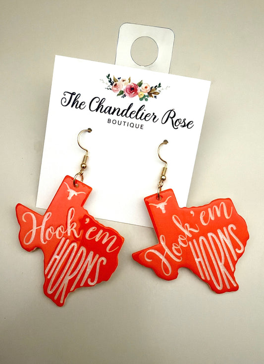 Hook’em Texas Earrings