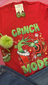 GRINCH MODE TEE - RED