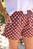 EASY WIN POLKA DOT BOXER SHORTS - MAROON