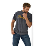 MENS WRANGLER YEAR ROUND SHORT SLEEVE T SHIRT - CHARCOAL HEATHER