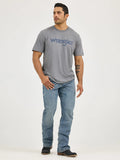 MENS WRANGLER KABEL LOGO T-SHIRT - PEWTER