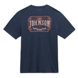 MENS WRANGLER SHORT SLEEVE GRAPHIC CODY JOHNSON T SHIRT - BLACK IRIS