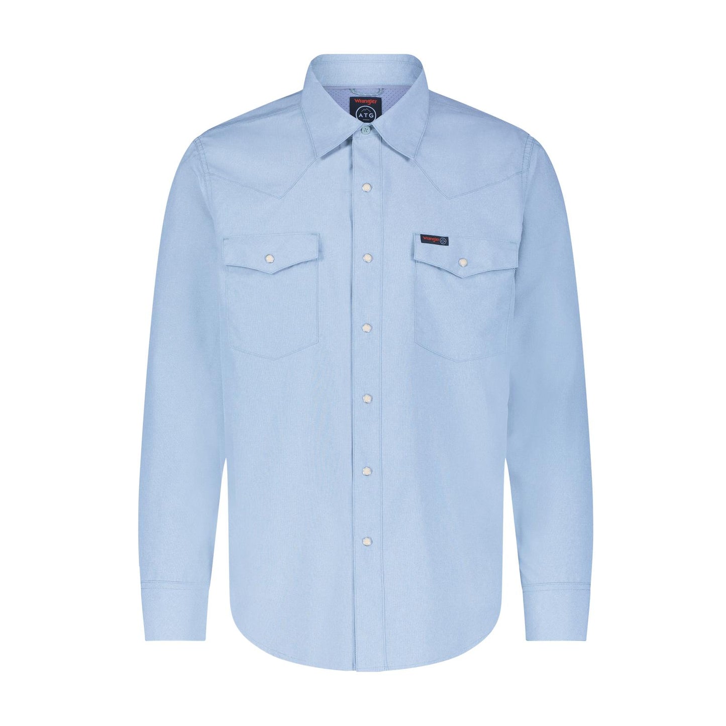 MENS WRANGLER DROVER UTILITY SHIRT - CERULEAN