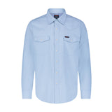 MENS WRANGLER DROVER UTILITY SHIRT - CERULEAN
