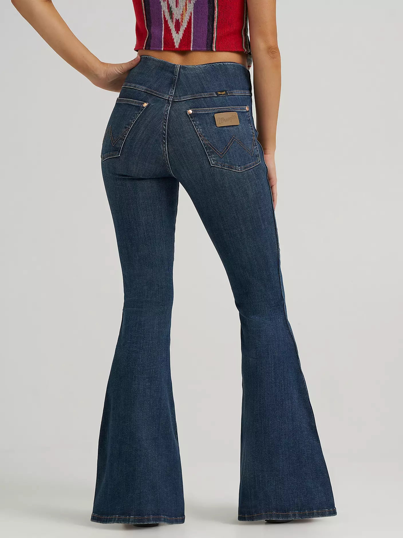 WRANGLER X LAINEY WILSON PULL ON BELL BOTTOMS - DARK