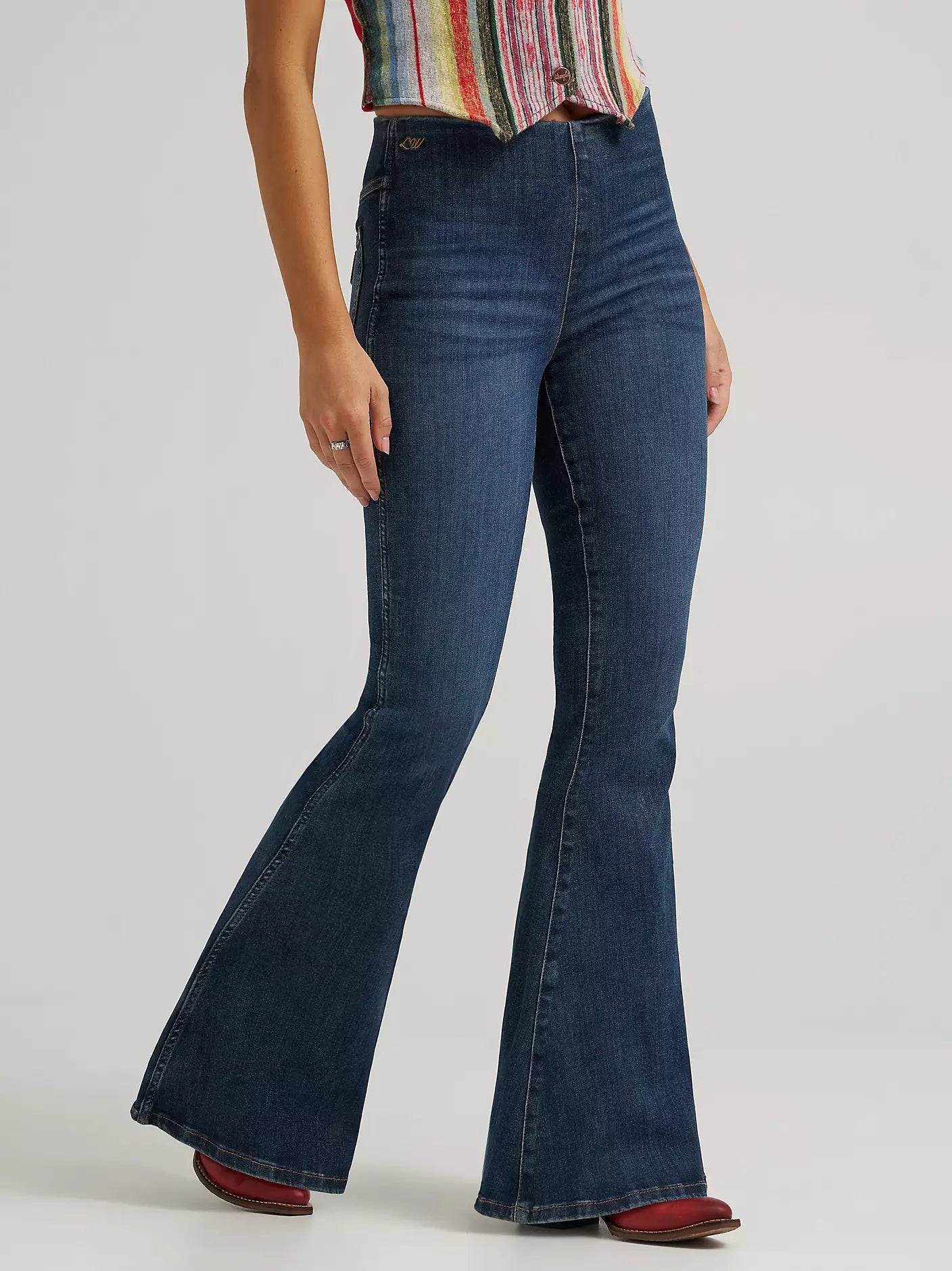 WRANGLER X LAINEY WILSON PULL ON BELL BOTTOMS - DARK