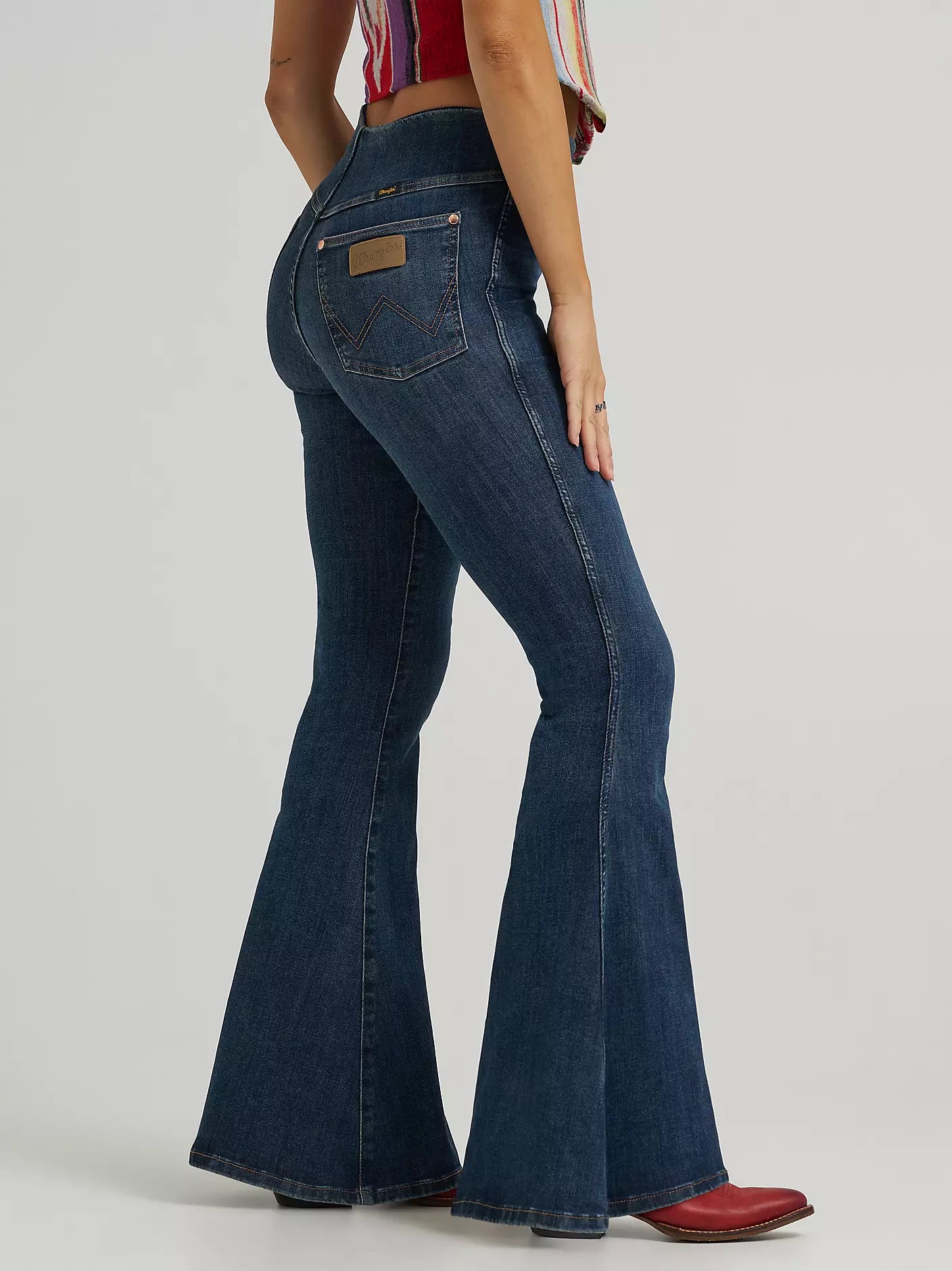 WRANGLER X LAINEY WILSON PULL ON BELL BOTTOMS - DARK