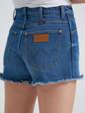 WOMEN'S WRANGLER® COWBOY SHORT HIGH RISE SHORTS - JUNIPER