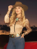 WRANGLER X LAINEY WILSON GLAM SATIN WESTERN SNAP SHIRT