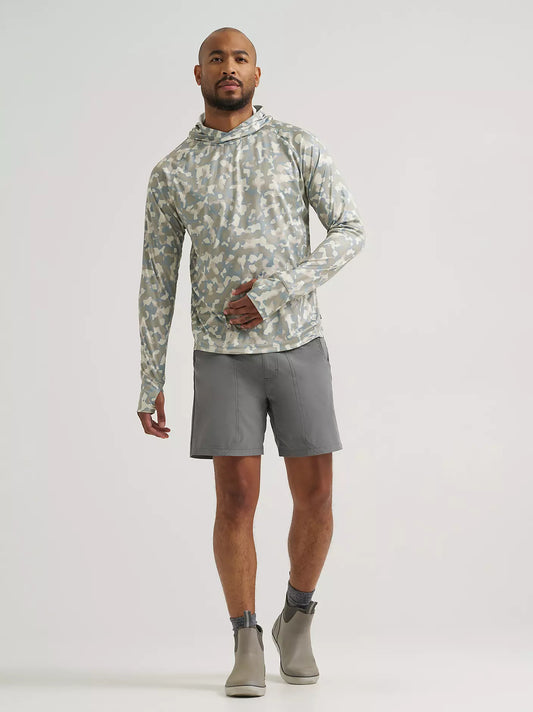 MENS ATG -X- Wrangler® Hooded Sun Tee - Abyss Print