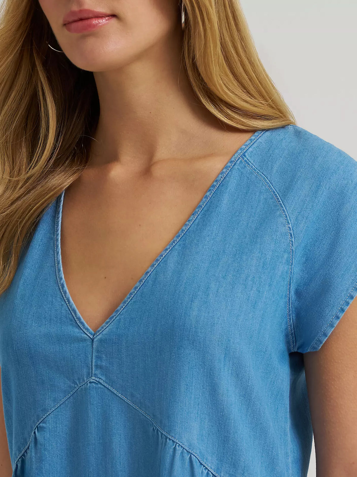 WOMEN'S WRANGLER DENIM SWING DRESS - DENIM