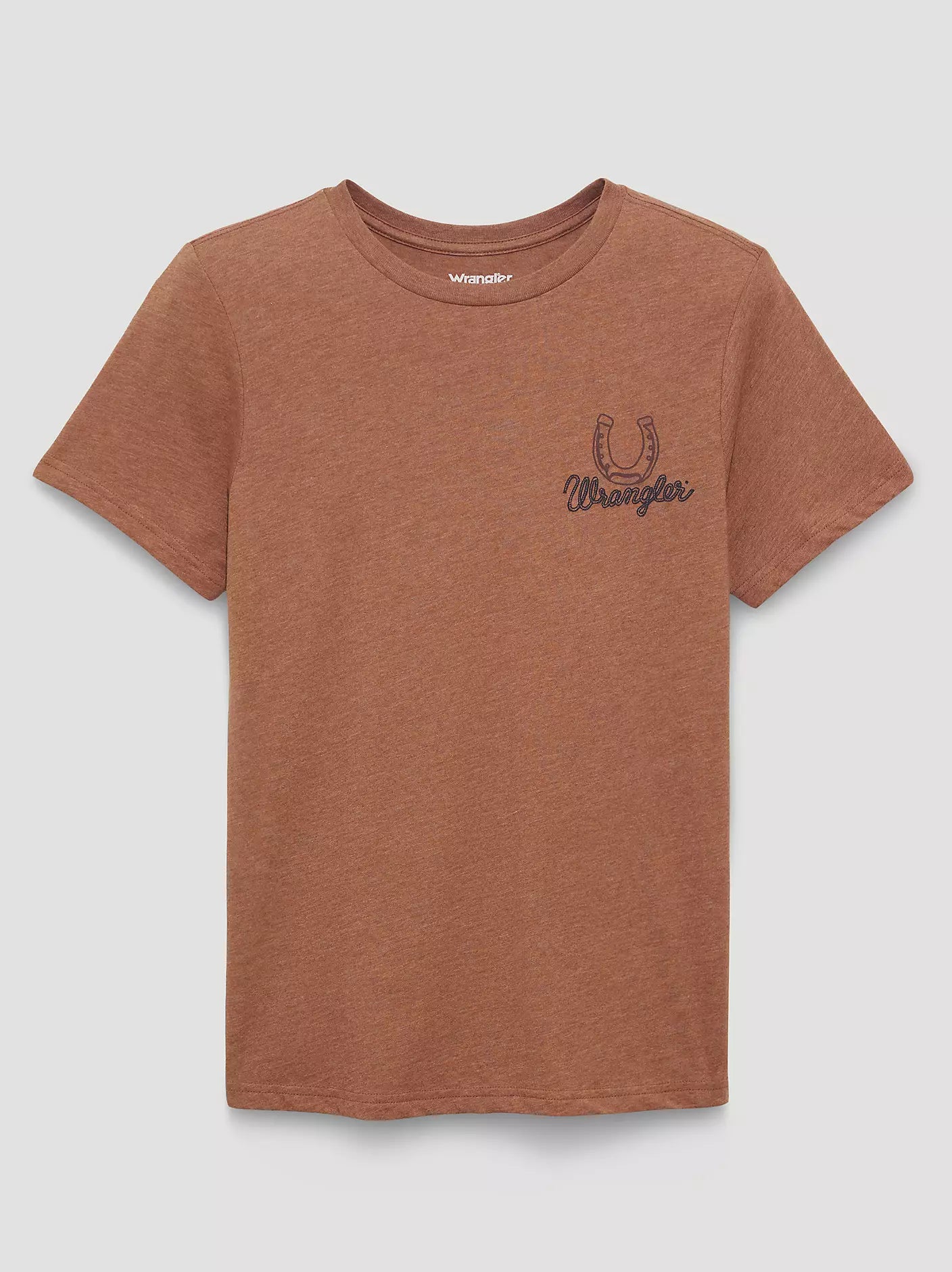 WRANGLER WOMENS BUCKING BACK RAW HIDE REG FIT GRAPHIC TEE