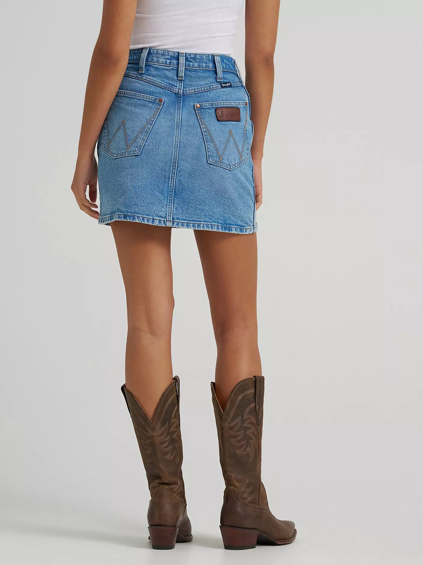 WOMEN'S WRANGLER®  RETRO® BAILEY DENIM SKIRT - MIKAYLA