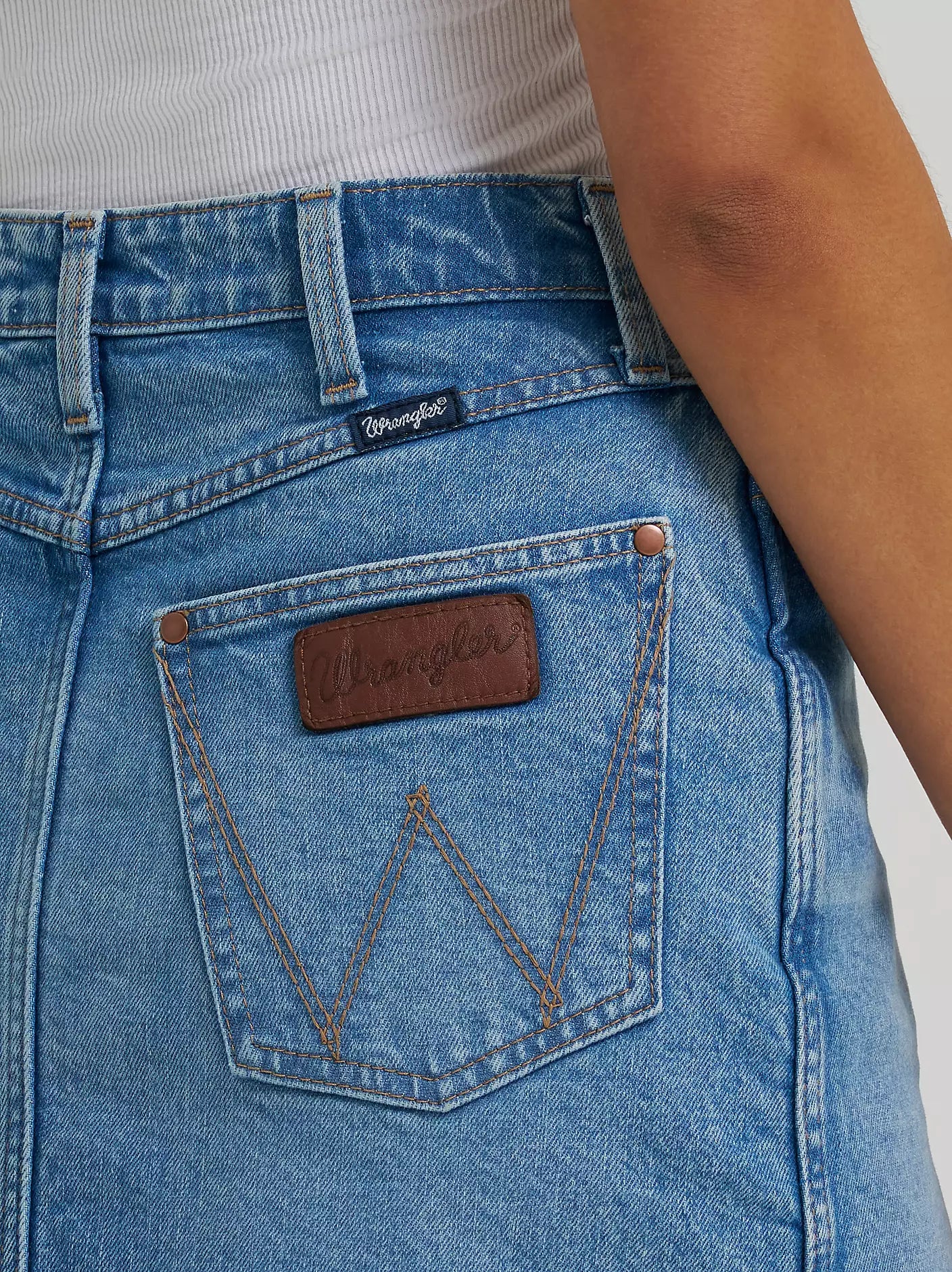 WOMEN'S WRANGLER®  RETRO® BAILEY DENIM SKIRT - MIKAYLA