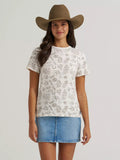WOMEN'S WRANGLER ALL OVER PRINT SLIM TEE - CREAM