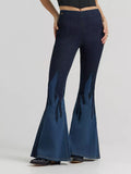 WOMEN'S LAINEY WILSON X WRANGLER FLAME PULL ON BELL BOTTOMS