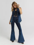 WOMEN'S LAINEY WILSON X WRANGLER FLAME PULL ON BELL BOTTOMS