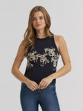 WOMEN'S LAINEY WILSON X WRANGLER COWBOY TANK - BLACK