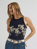 WOMEN'S LAINEY WILSON X WRANGLER COWBOY TANK - BLACK