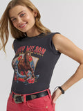 WOMEN'S LAINEY WILSON X WRANGLER ON DECK SHRUNKEN BAND TEE