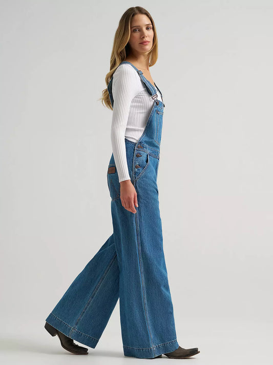 WRANGLER WOMEN'S WRANGLER RETRO® BAILEY WIDE LEG OVERALLS