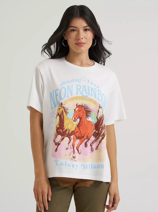 WRANGLER LAINEY WILSON X WRANGLER NEON RAINBOW GIRLFRIEND TEE
