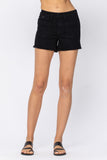 JUDY BLUE CARGO PATCH POCKET SHORTS - BLACK