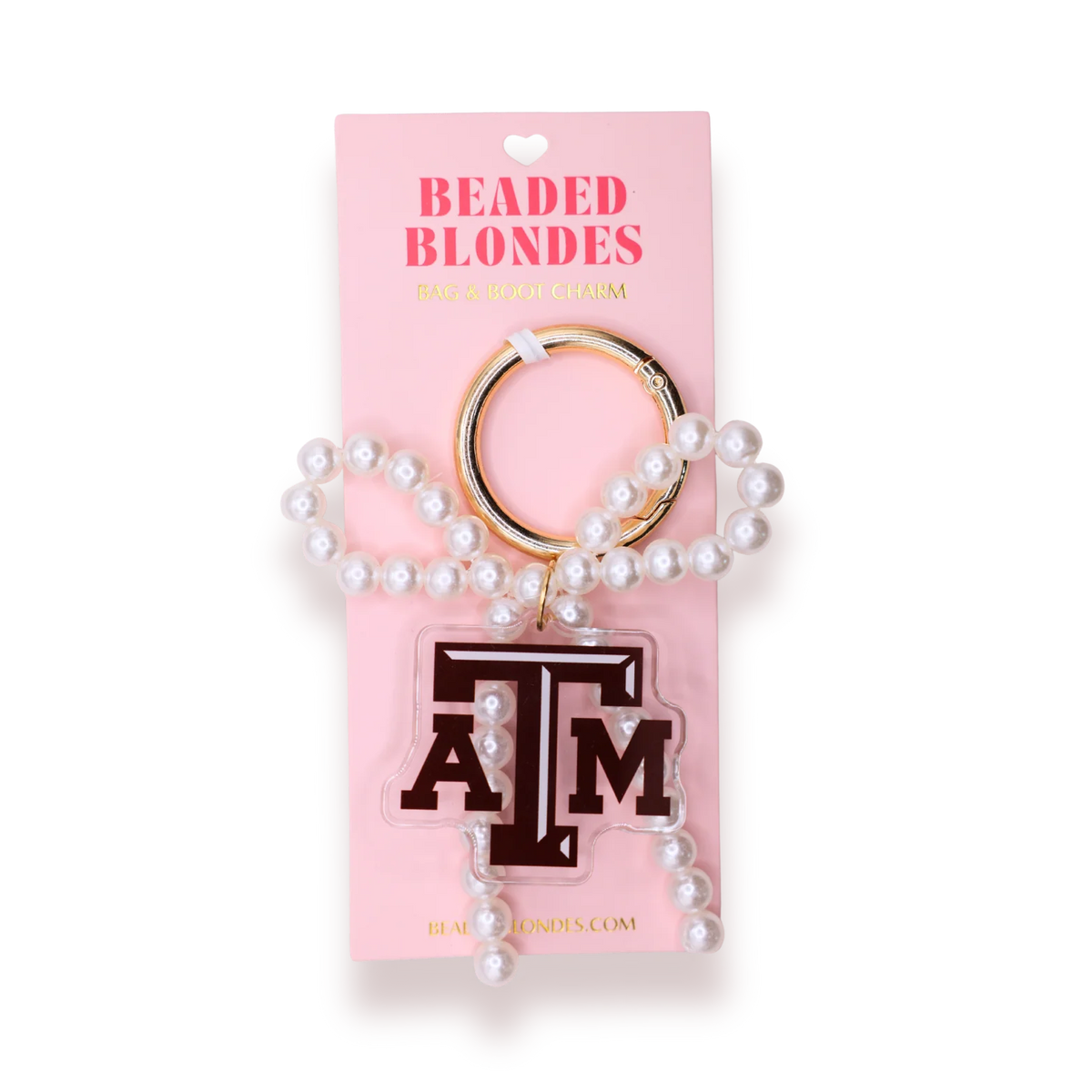Beaded Blondes Texas A&M Bag & Boot Charm