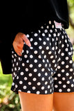 EASY WIN POLKA DOT BOXER SHORTS - BLACK