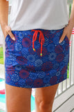 RED WHITE AND BOOM SKORT