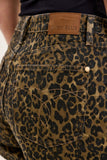 JUDY BLUE HIGH WAIST R.M. CUT OFF LEOPARD PRINT SHORT