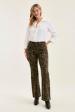 JUDY BLUE HIGH WAIST BOOTCUT LEOPARD PRINT JEANS