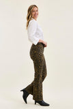 JUDY BLUE HIGH WAIST BOOTCUT LEOPARD PRINT JEANS