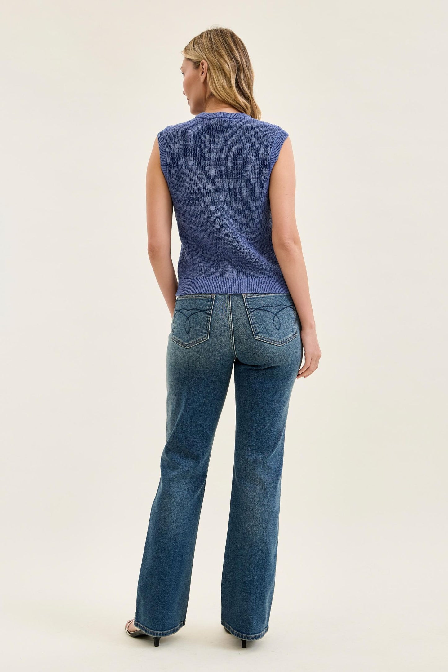 JUDY BLUE MID RISE ALEX BOOTCUT JEAN - DARK STONE