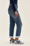 JUDY BLUE MID RISE BILLIE BOYFRIEND DARK COZY INDIGO JEANS