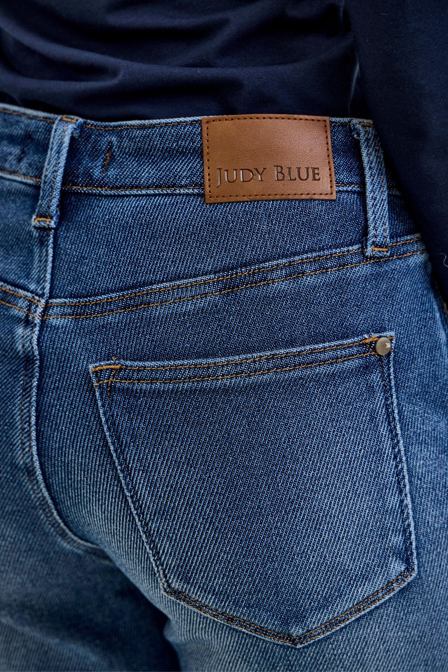 JUDY BLUE MID RISE BILLIE BOYFRIEND DARK COZY INDIGO JEANS