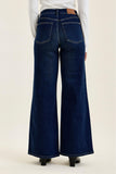 JUDY BLUE HIGH WAIST LUX RETRO WIDE DARK TWILIGHT BLUE - DARK STONE