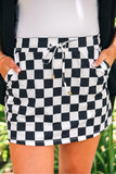 CHECKERED BOARD SKORT
