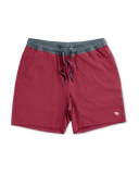 Burlebo 7" Athletic Short - Cardinal - Topo Desert Camo Liner
