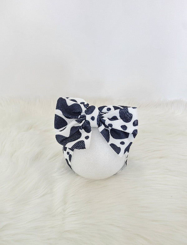 COWPRINT WAFFLE HEADWRAP
