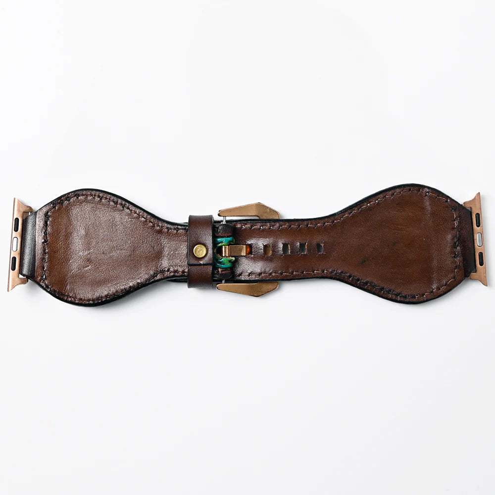AMERICAN DARLING LEATHER TOOLED APPLE WATCHBAND - ADWAR105